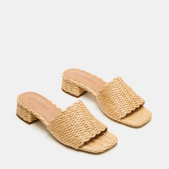 Steve Madden Montgomery Raffia Heeled Sandals - Picture 1 of 5